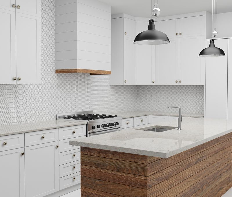 A serene environment with matte white tiles from the Salt Matte series, offering a clean and calming atmosphere.