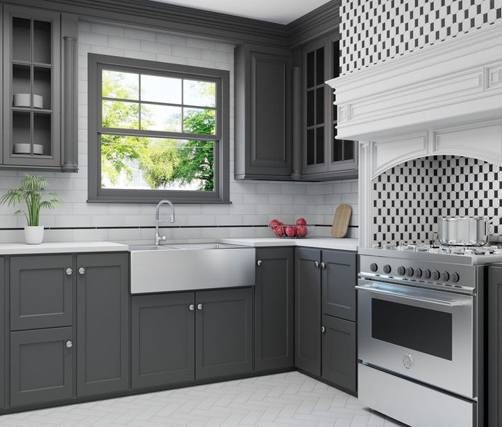 A warm and inviting area with tan and beige tiles, providing a polished, natural backdrop for modern furnishings.