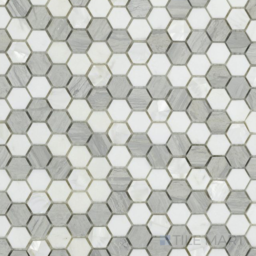 A dark gray and black ceramic tile, featuring a glossy surface that enhances depth and texture in contemporary spaces.