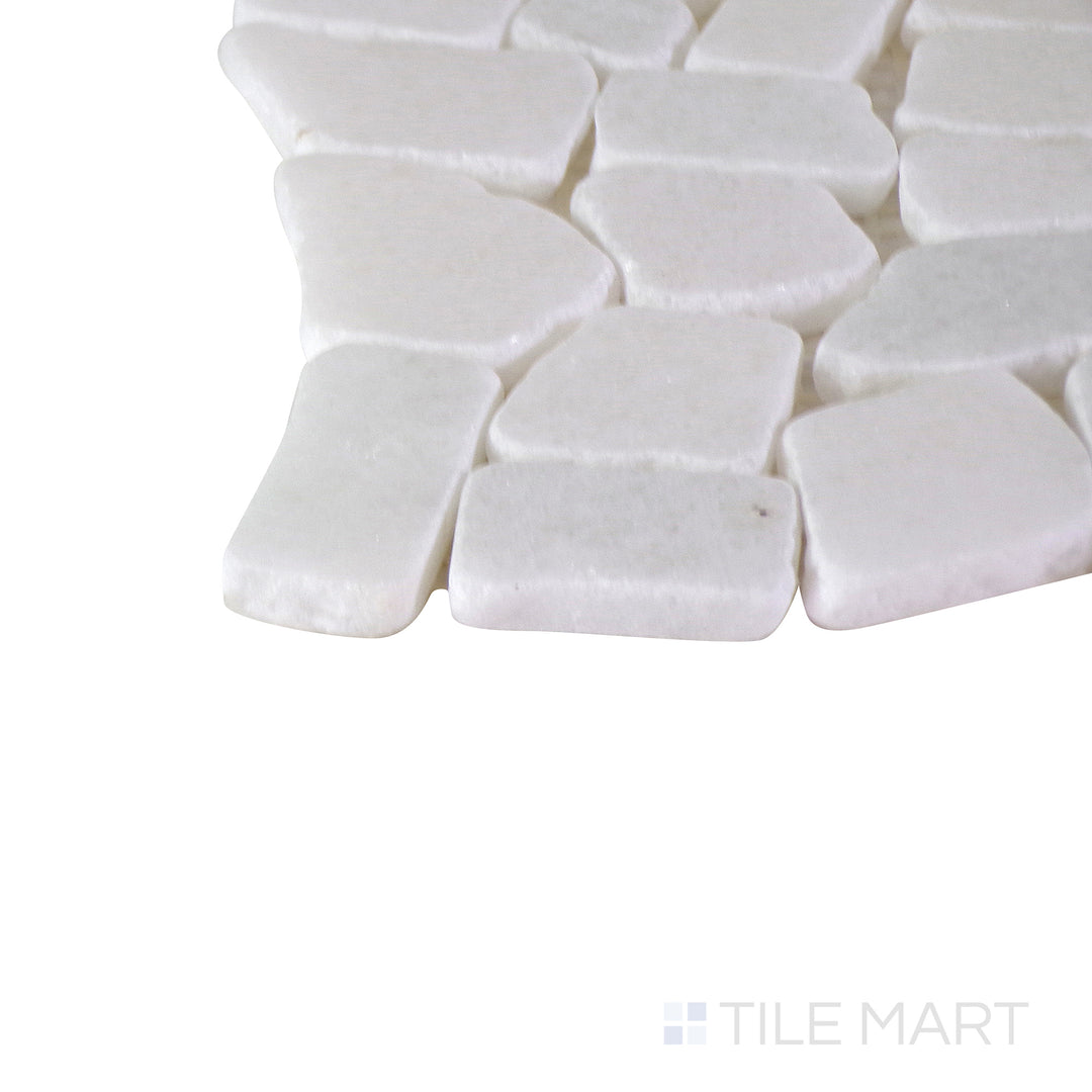 Corner angle revealing the dark gray and black tile's material and durable thickness, perfect for modern spaces.