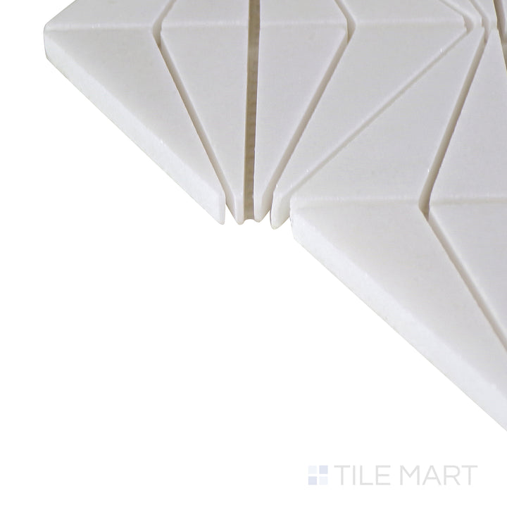 Corner shot of the tan and beige tile, emphasizing its thickness and high-quality ceramic material.