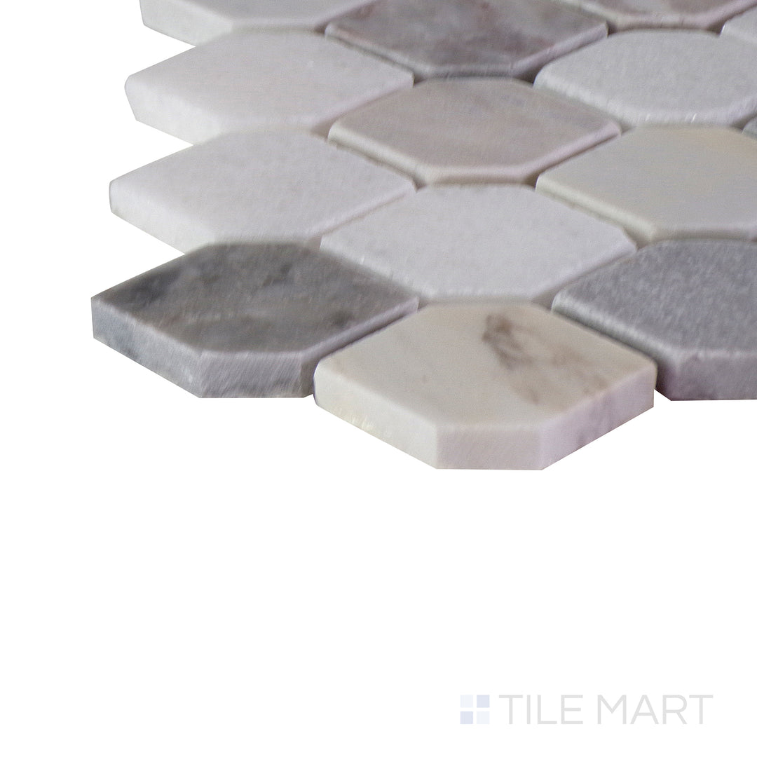 A close-up of the matte white tile's corner, showing its refined edges and robust material thickness.