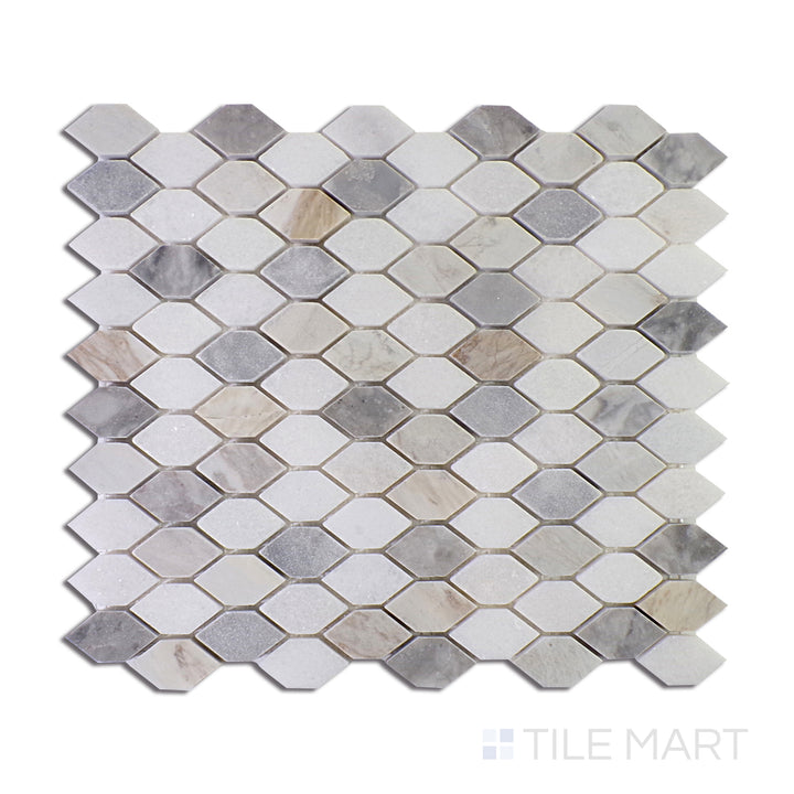 A white tile with a satin matte finish, providing a soft touch and a versatile design for bathrooms or kitchens.