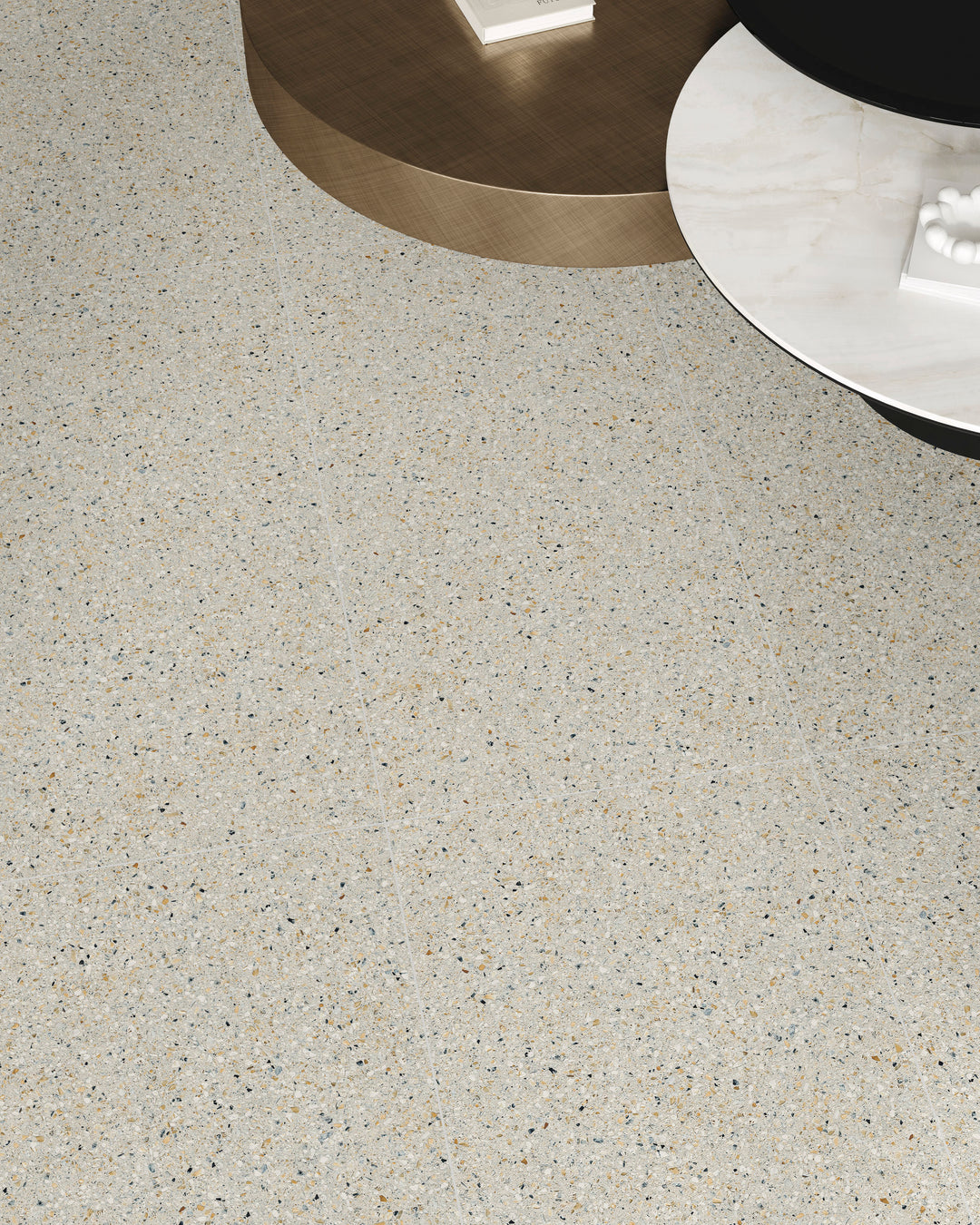 Mystere Linen Semi Gloss Porcelain captured in a calm scene, balancing warmth with gentle gloss.