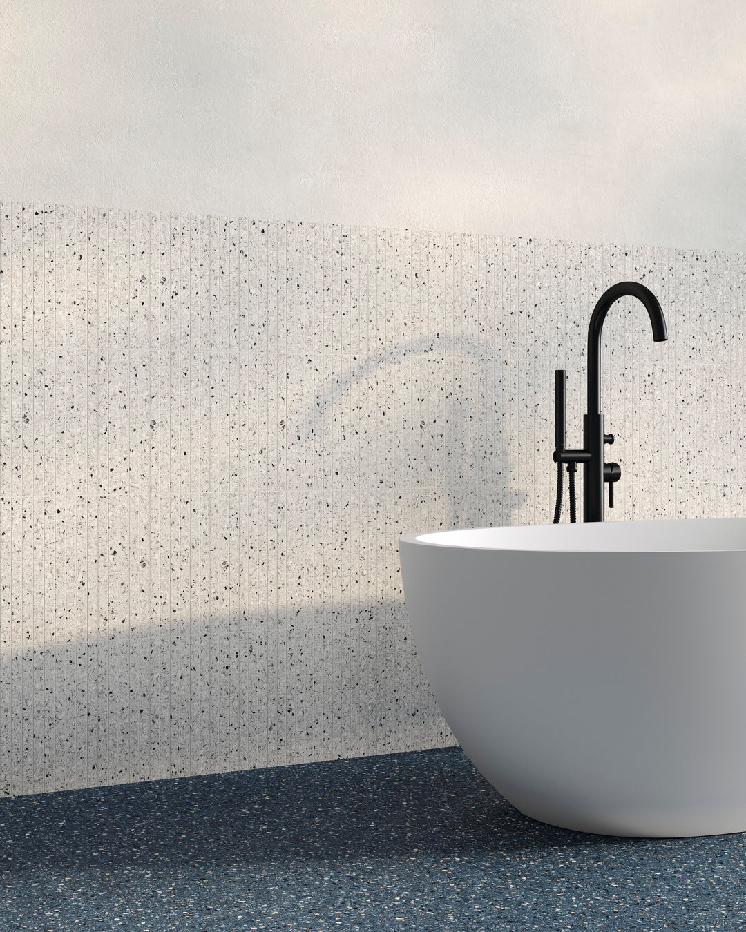 With soft sheen and clean lines, Mystere White 24x24 semi gloss porcelain tile elevates modern interiors.