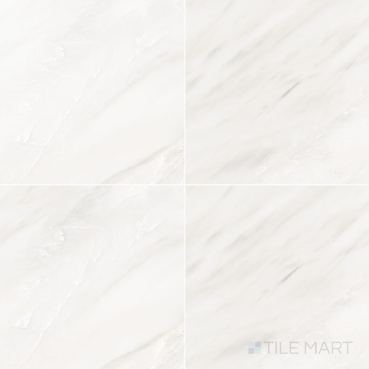 12x12 polished rectified porcelain tile in luce with a radiant glossy surface and bright, light-enhancing quality