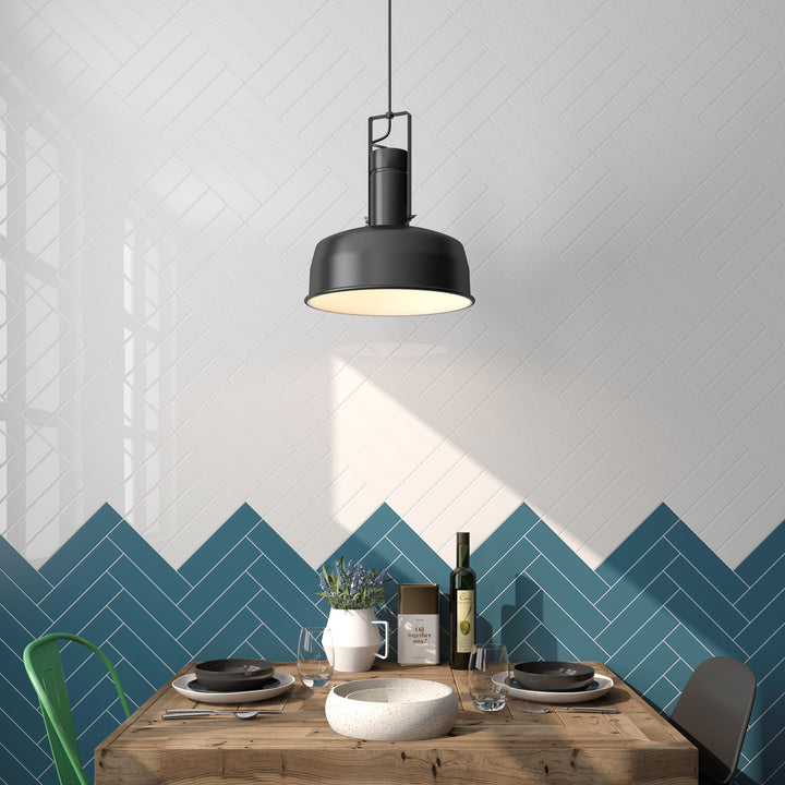 Bright and timeless, the Block Blanco 2X10 ceramic tile brings a crisp, clean aesthetic that enhances any design space.