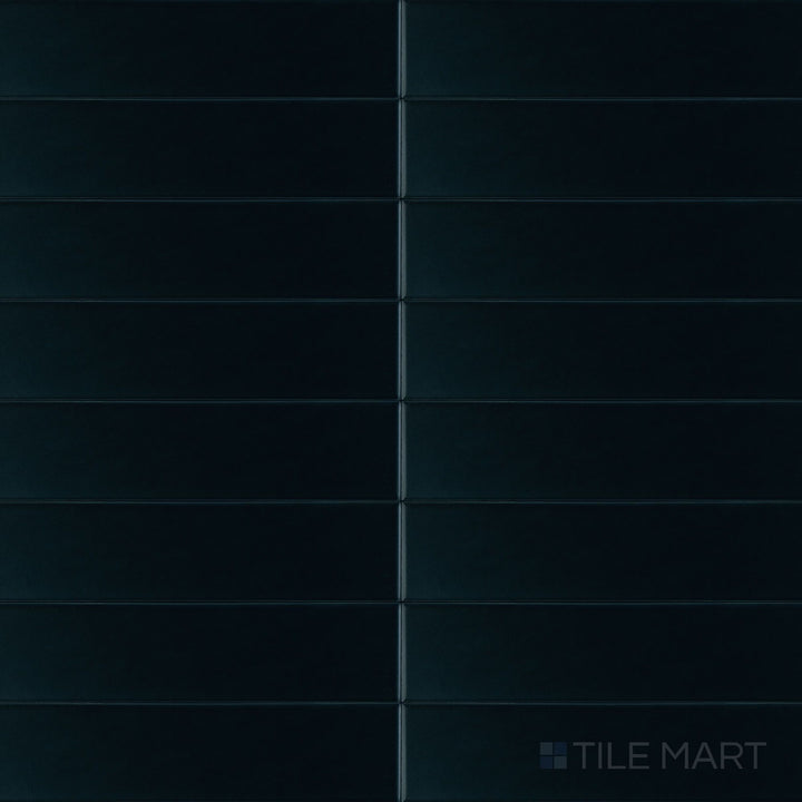 Overview of Block Verde 2x10 matte ceramic tile featuring a muted green tone with a soft, non-reflective finish and a sleek rectangular profile.