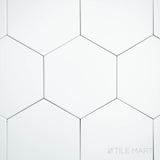 Block Blanco 6" Hexagon Matte Glazed Porcelain