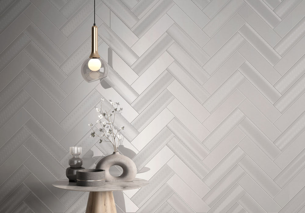 Embrace a sleek, urban aesthetic with CC Cosmos Neu Gray 3X12 bright ceramic tile, the perfect neutral shade for contemporary and industrial-inspired interiors.