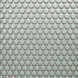 Cc Mosaics Plus Mint Green Penny Round Bright Glazed Porcelain