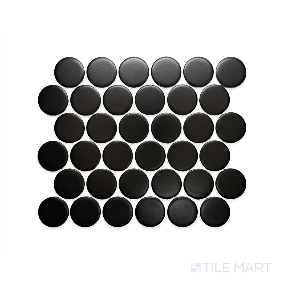 CC Mosaics Plus 2X2 Dots Black Matte