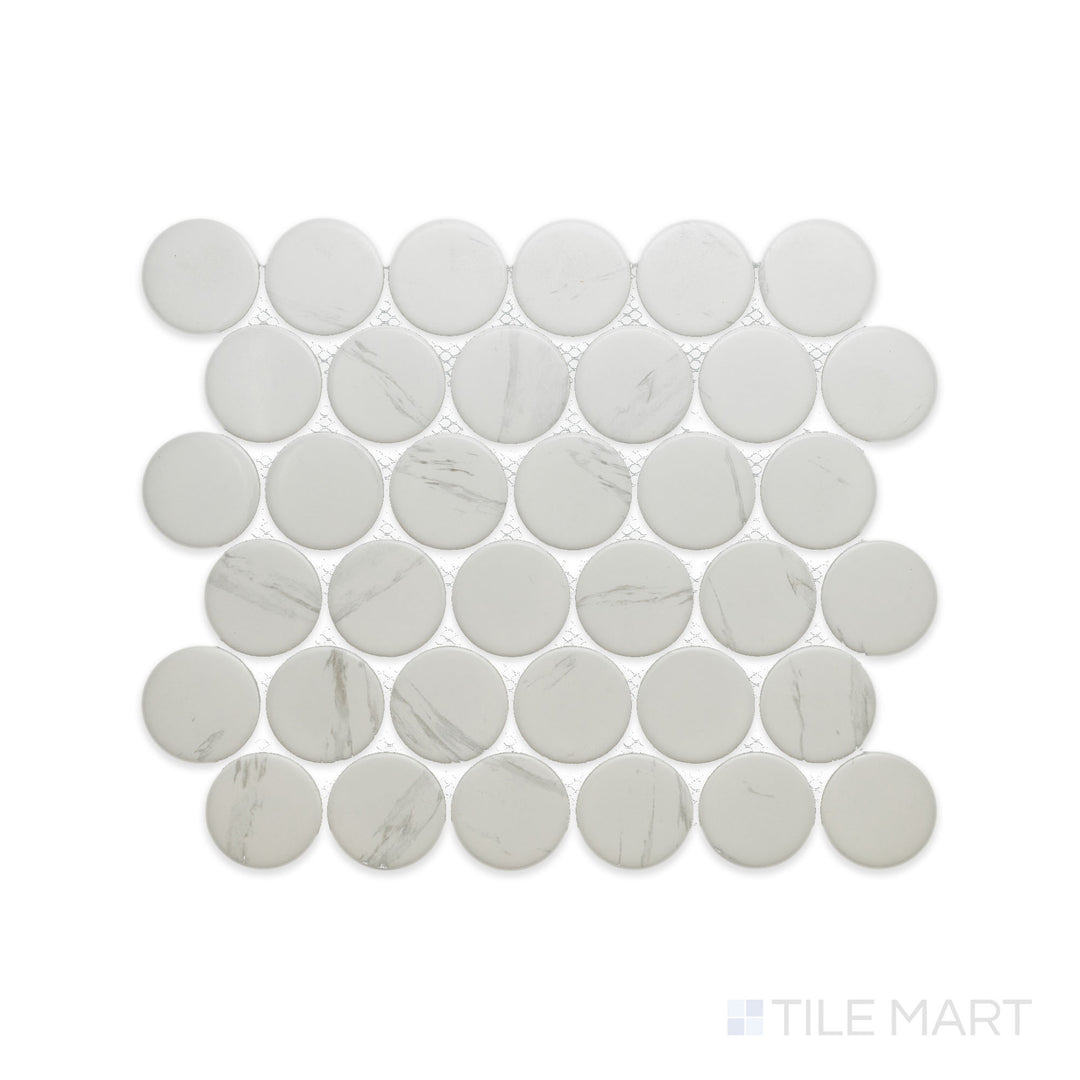 CC Mosaics Plus 2X2 Dots Carrara Matte