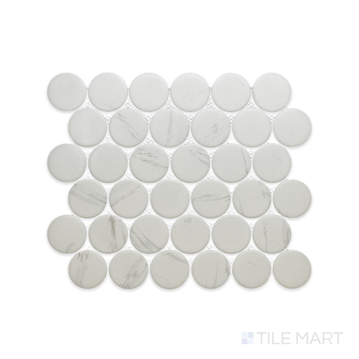 CC Mosaics Plus 2X2 Dots Carrara Matte