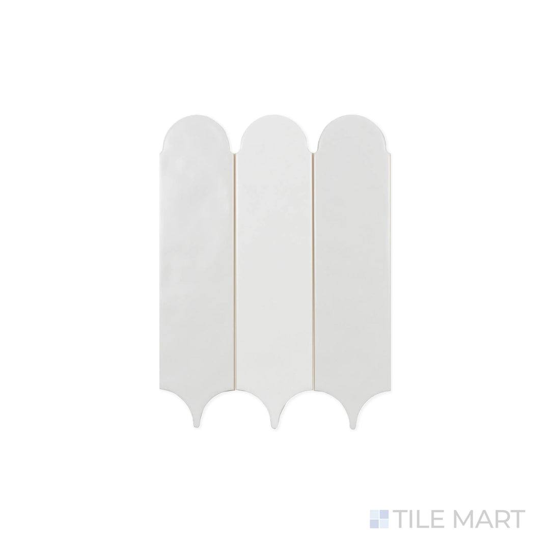 Feathers 3X12 White Ice Matte