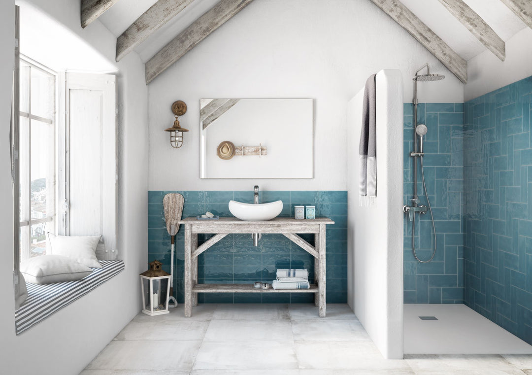 A rich blue shade with a polished surface, Maiolica Blue Steel 4x10 bright ceramic delivers a bold and sophisticated look.