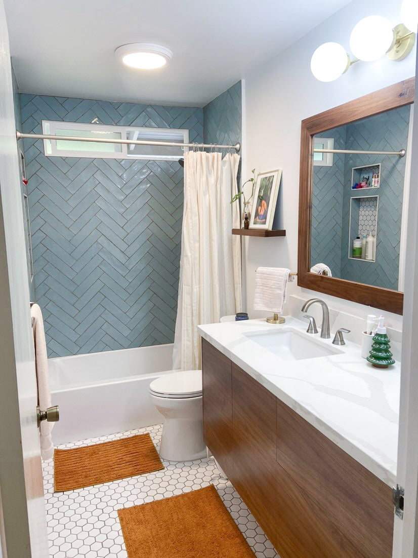 Maiolica Aqua 3x12 bright ceramic tiles showcasing a fresh aqua tone with a glossy surface for a vibrant, contemporary touch.