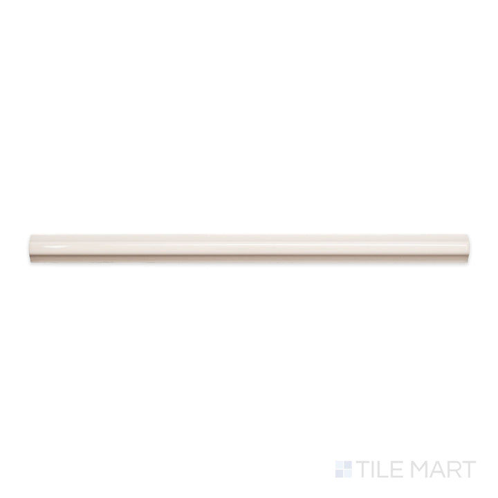 A flat-lay shot of Maiolica Biscuit 0.5x10 bright ceramic pencil, highlighting its warm beige hue and smooth, polished surface.