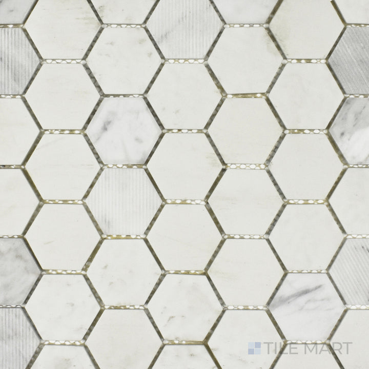 Rockart Hexagon Carrara Mosaic