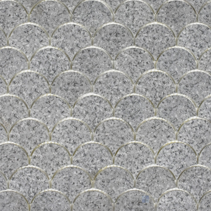 Rockart Terrazo Scales Gray Mosaic