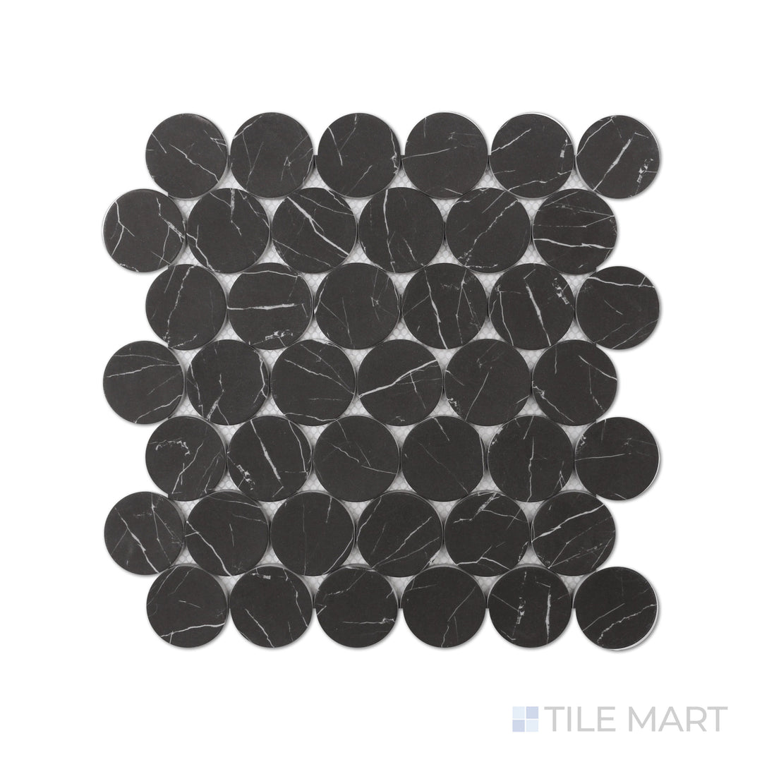 Rockart Dots Nero Marquina Mosaic