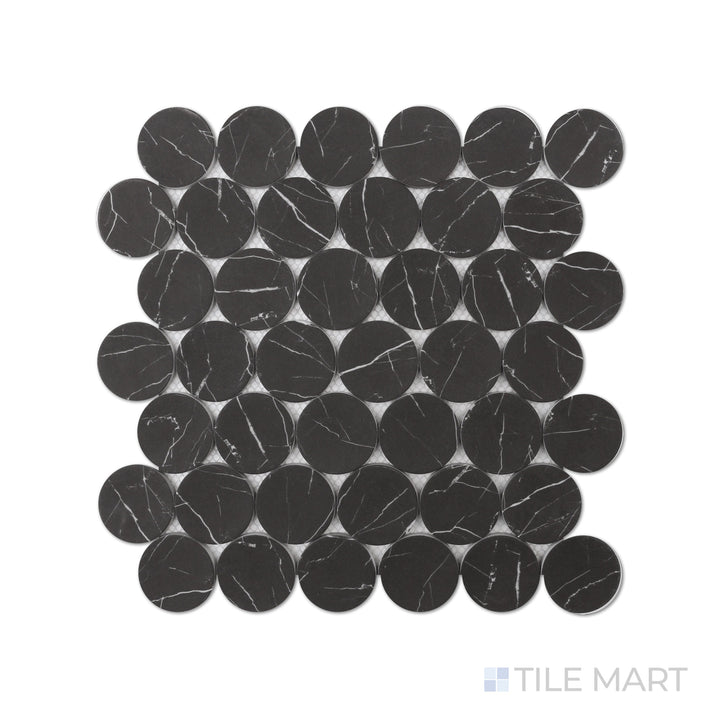 Rockart Dots Nero Marquina Mosaic