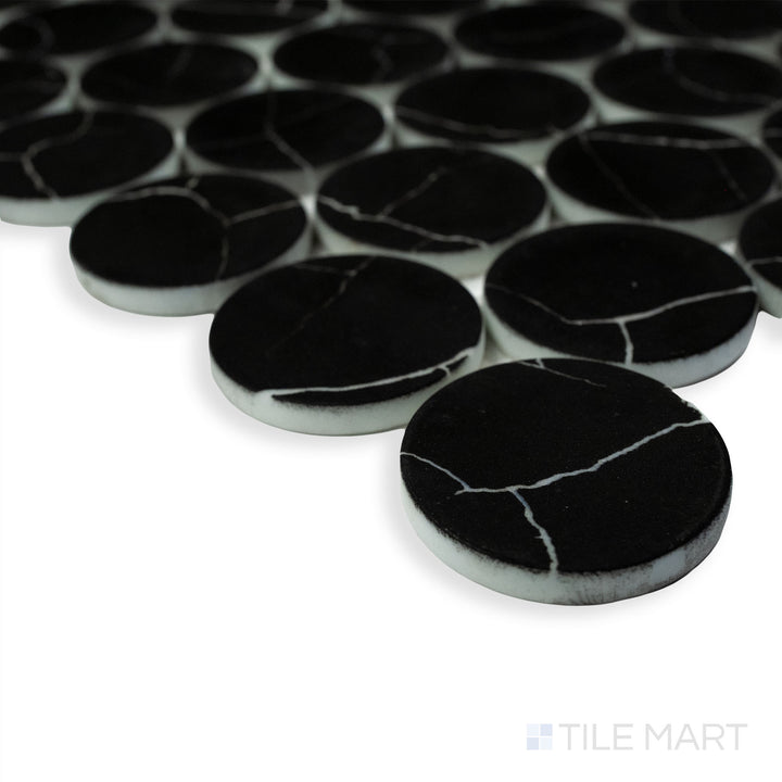 Rockart Dots Nero Marquina Mosaic