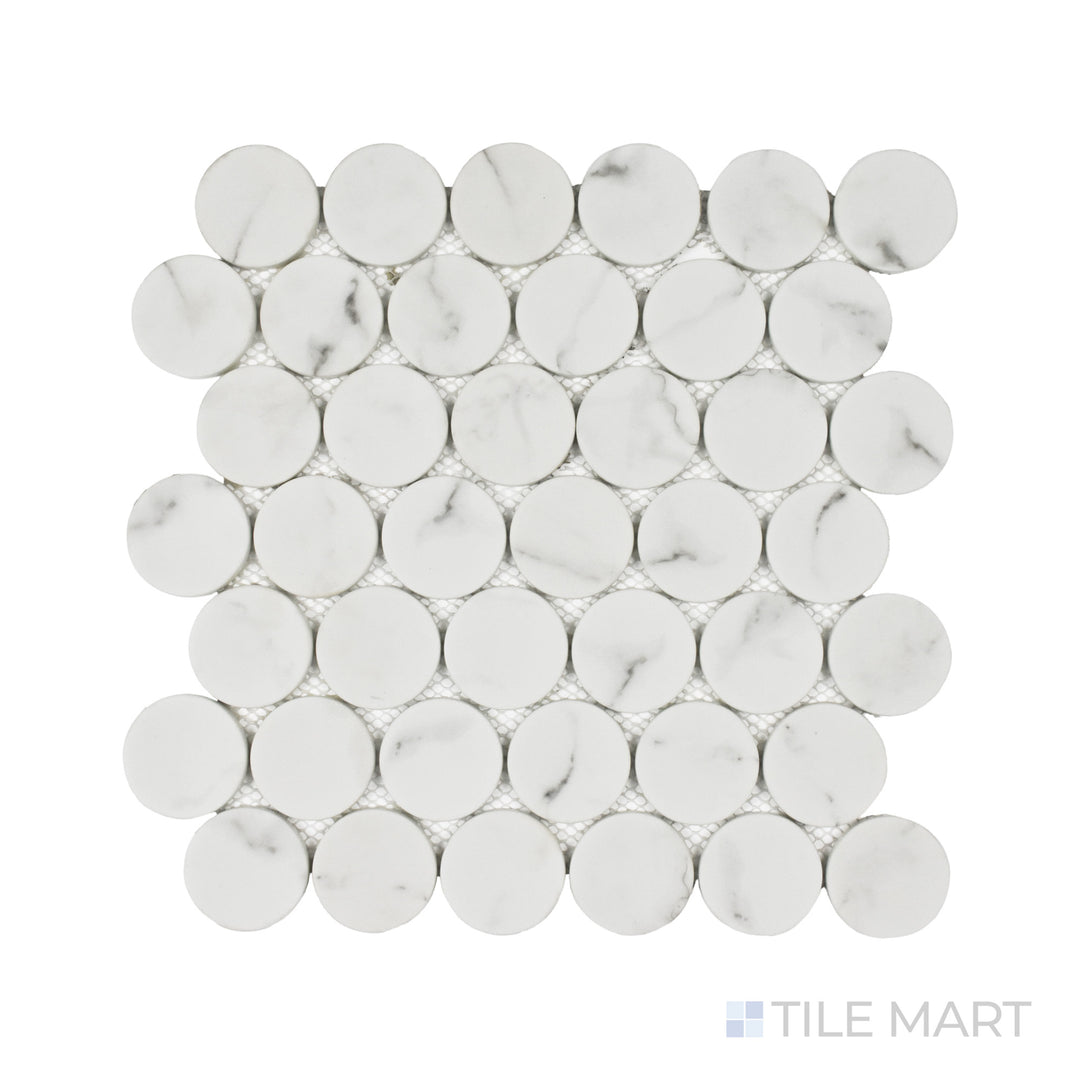 Rockart Dots White Statuary Mosaic