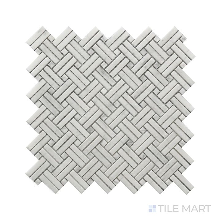 Rockart Basket Weave Crossed Polished Mosaic