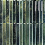 Kit Kat Grass 4.5X9 Glossy Porcelain Mosaic
