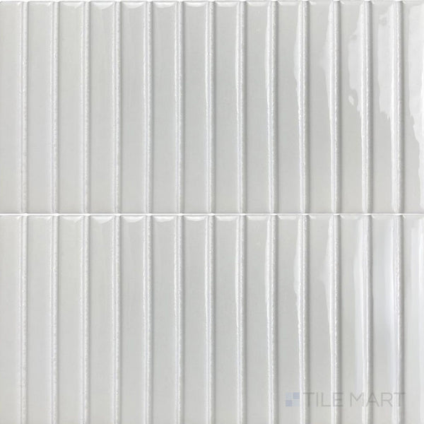 Kit Kat Snow 4.5X9 Glossy Porcelain Mosaic | Tilemart