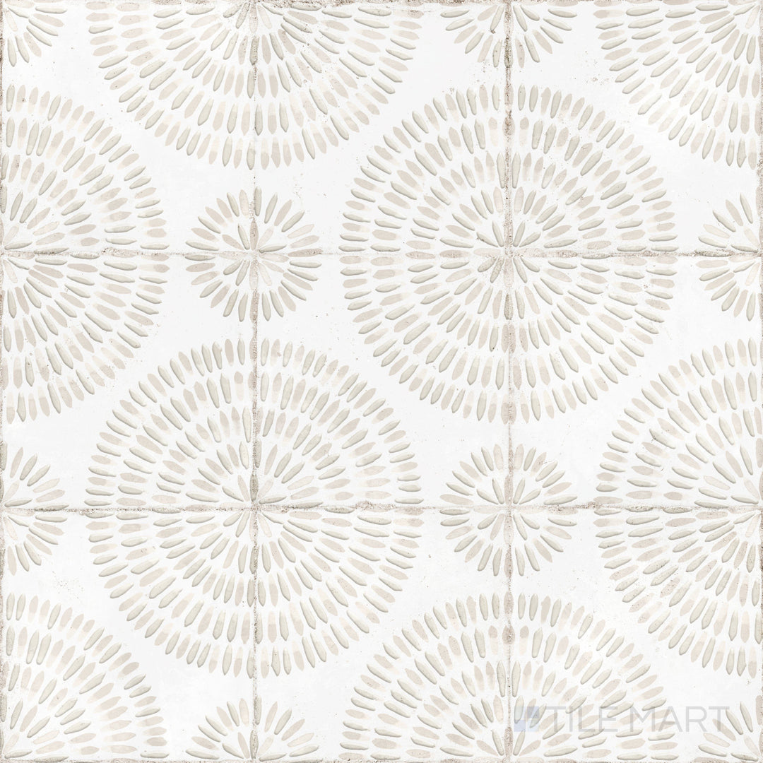 A rustic-inspired matte porcelain tile in 8x8 format, featuring a warm, weathered design in earthy tones.