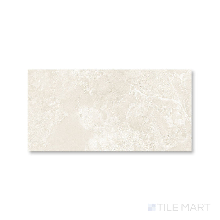 Top-down perspective of Avalon Arena 12x24 tile with a neutral taupe shade and clean matte finish.