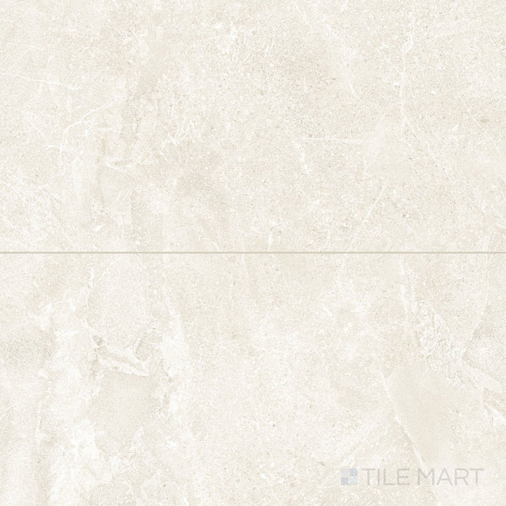 The 24x48 format and soft Arena tone give this matte porcelain tile a sleek, modern appeal.