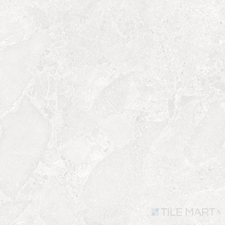 Expansive and refined, this 48x48 Blanco tile features a matte surface with a natural stone look.