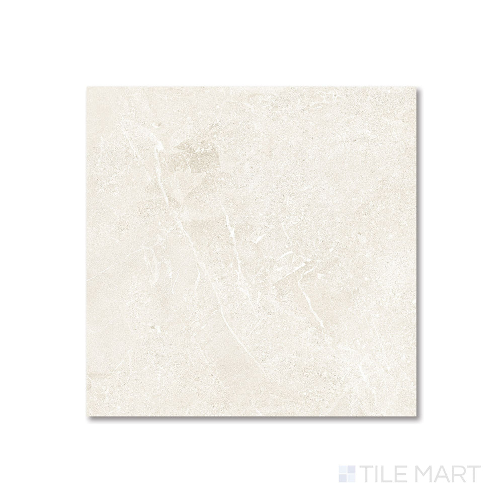 Overhead image of Avalon Arena 48x48 matte tile featuring a broad neutral gray tone and refined surface detail.