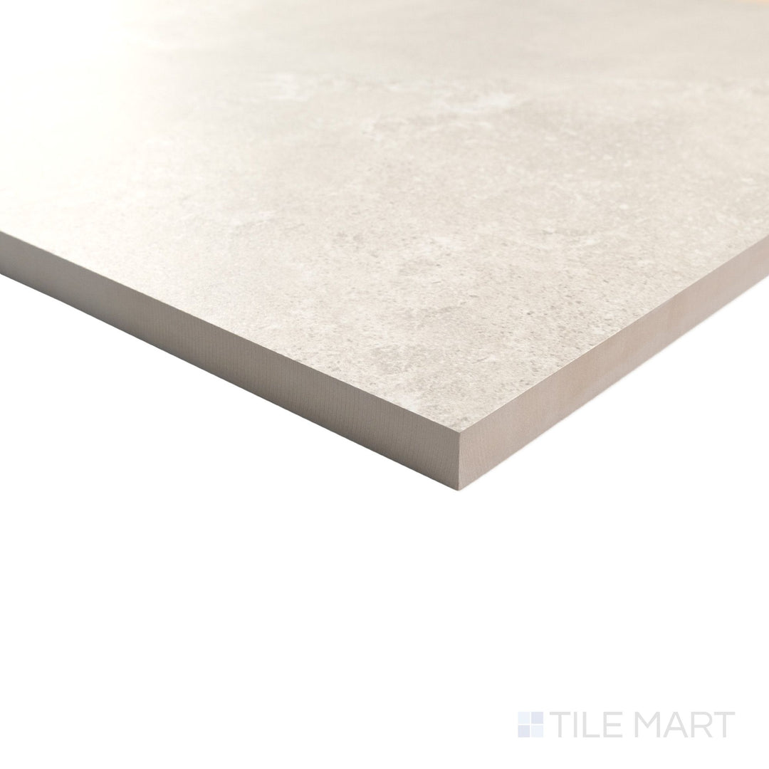 Angled corner detail of Avalon Arena 24x36 paver featuring soft matte texture and a sturdy edge profile.