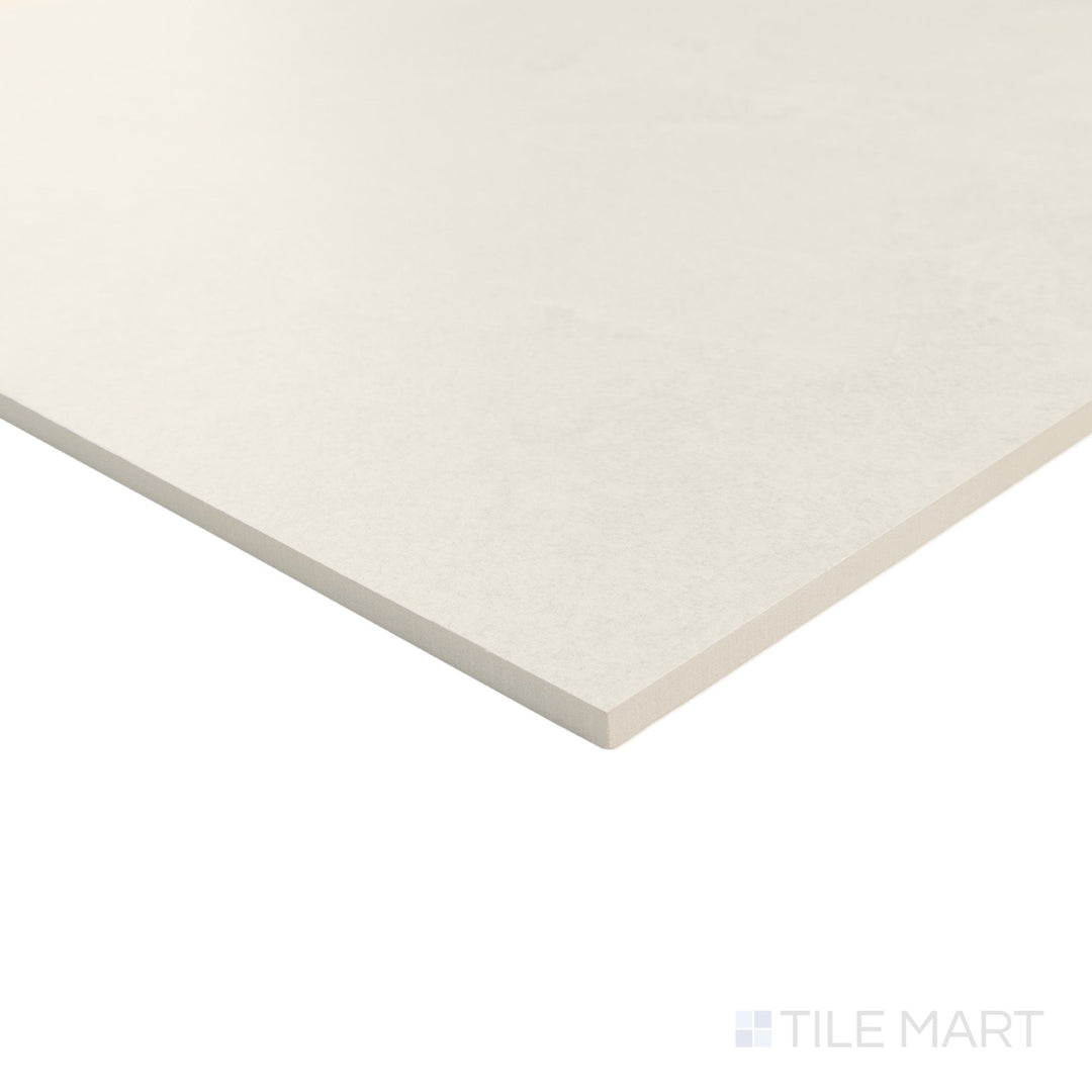 Corner perspective of Avalon Arena 12x36 Suite tile highlighting its long, linear shape with matte finish and neatly cut edge.