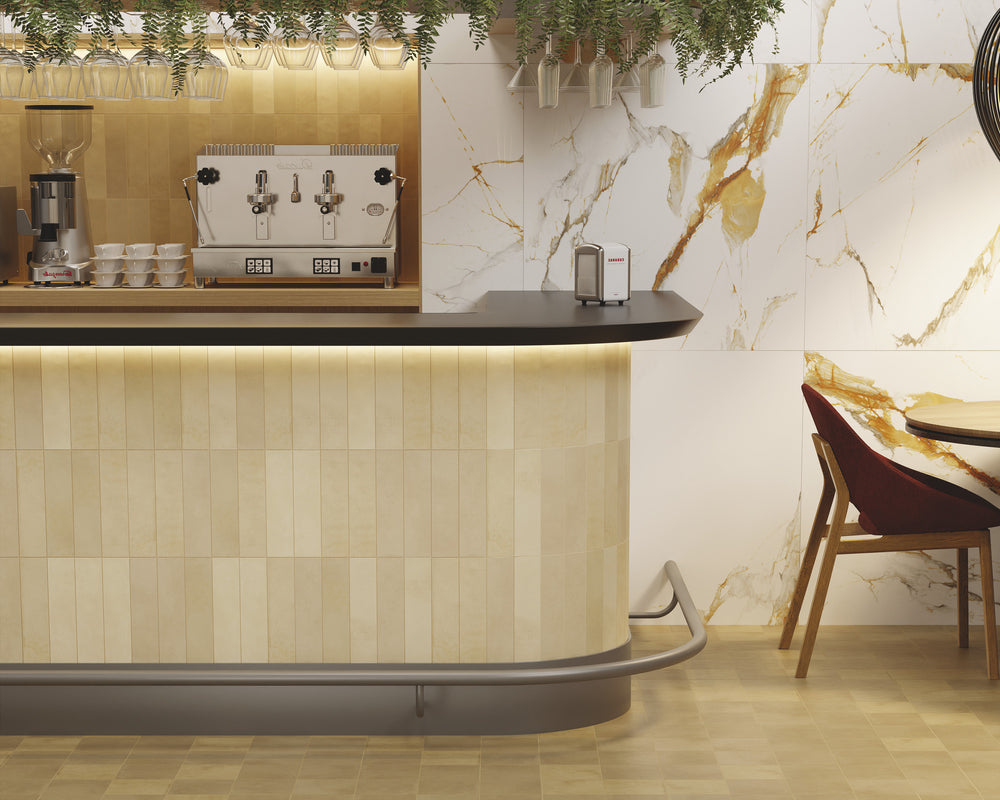 Agadir Cotto Oscuro 6x6 matte porcelain tile in deep terracotta tones, delivering a rustic yet modern touch.