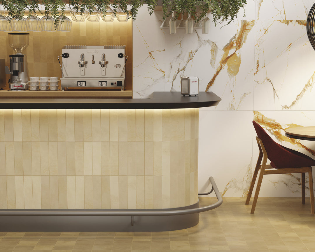 Agadir Cotto Oscuro 6x6 matte porcelain tile in deep terracotta tones, delivering a rustic yet modern touch.