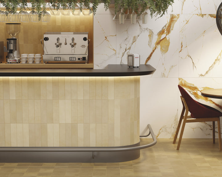 Agadir Cotto Oscuro 6x6 matte porcelain tile in deep terracotta tones, delivering a rustic yet modern touch.