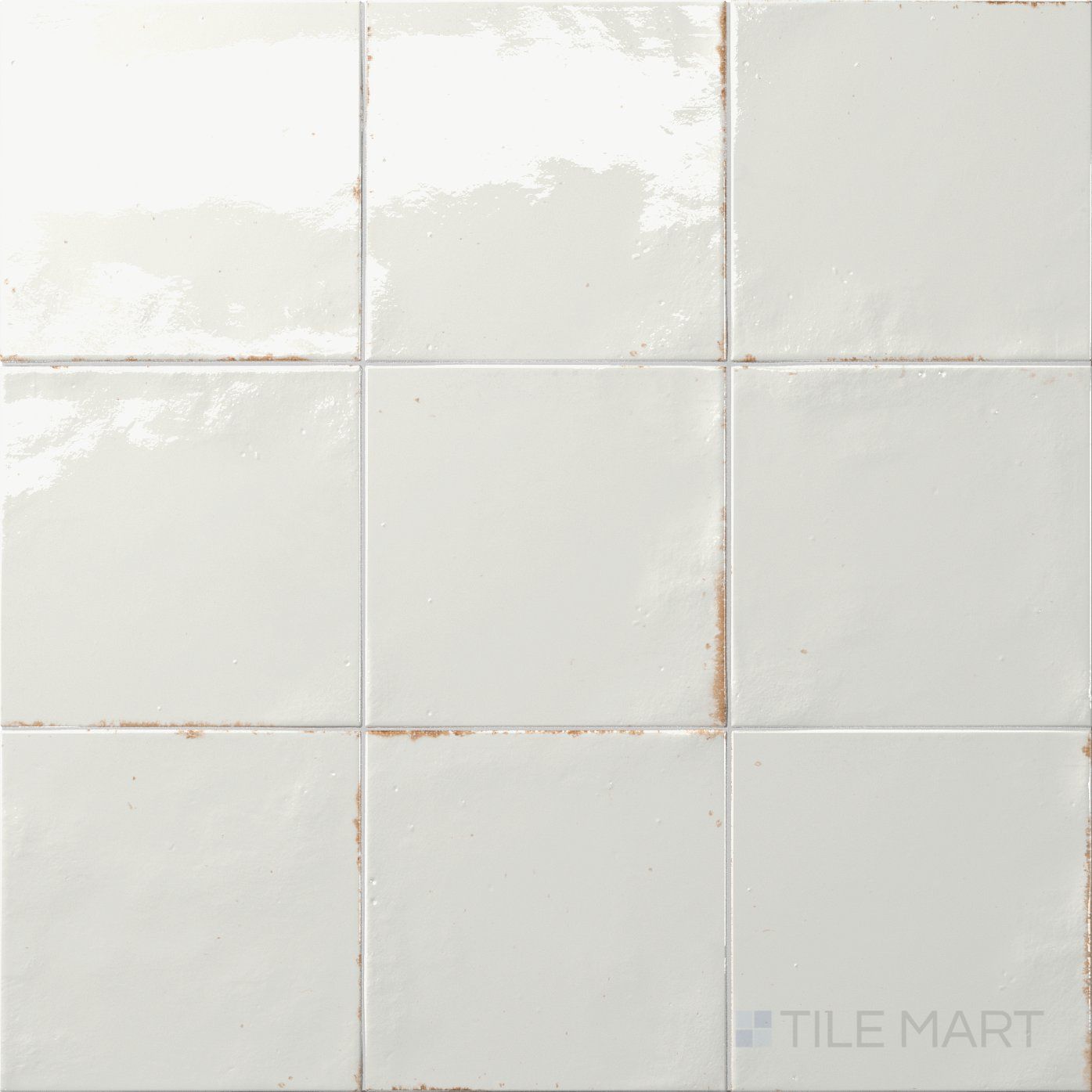 Agadir Niebla 6X6 Bright Porcelain Tile | Tilemart