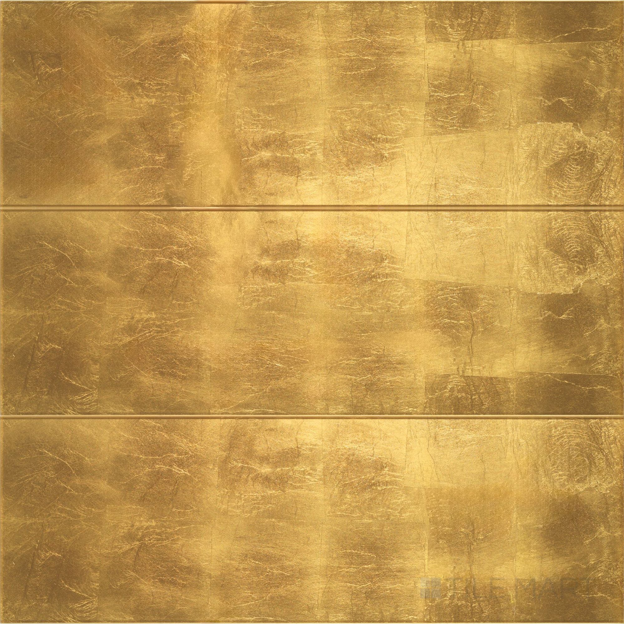 Cristal Foglio D'Oro 10X30 Gloss Glass Textured Panel | Tilemart