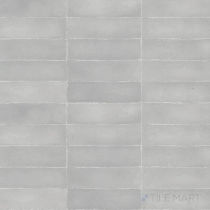 A cool gray tone and smooth matte surface give the 3x9 Milano Grigio tile a clean, contemporary feel.