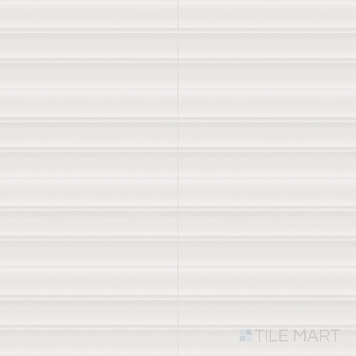 A matte chalk-white glaze and structured 4.5x9 size give Milano Scala Gesso a minimalist, architectural edge.