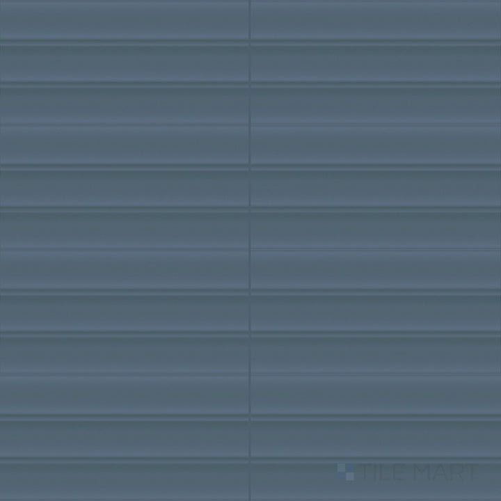 Rich navy-blue tones and a smooth matte finish elevate this 4.5x9 Milano Scala Blu tile with bold character.