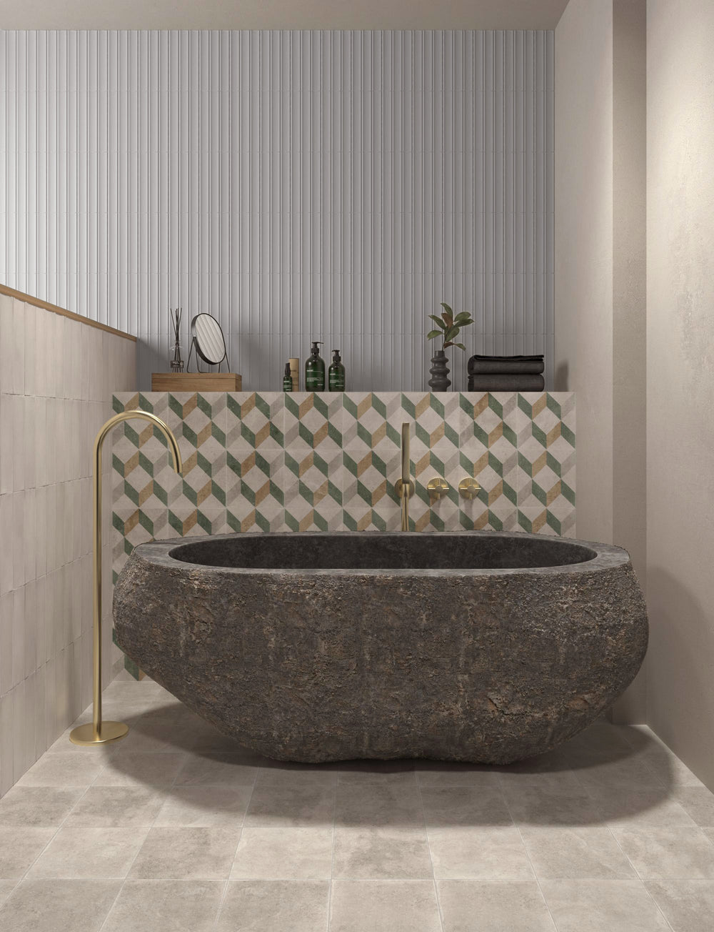 Milano Scala Grigio 4.5x9 matte porcelain tile featuring dimensional texture and a cool grey finish.