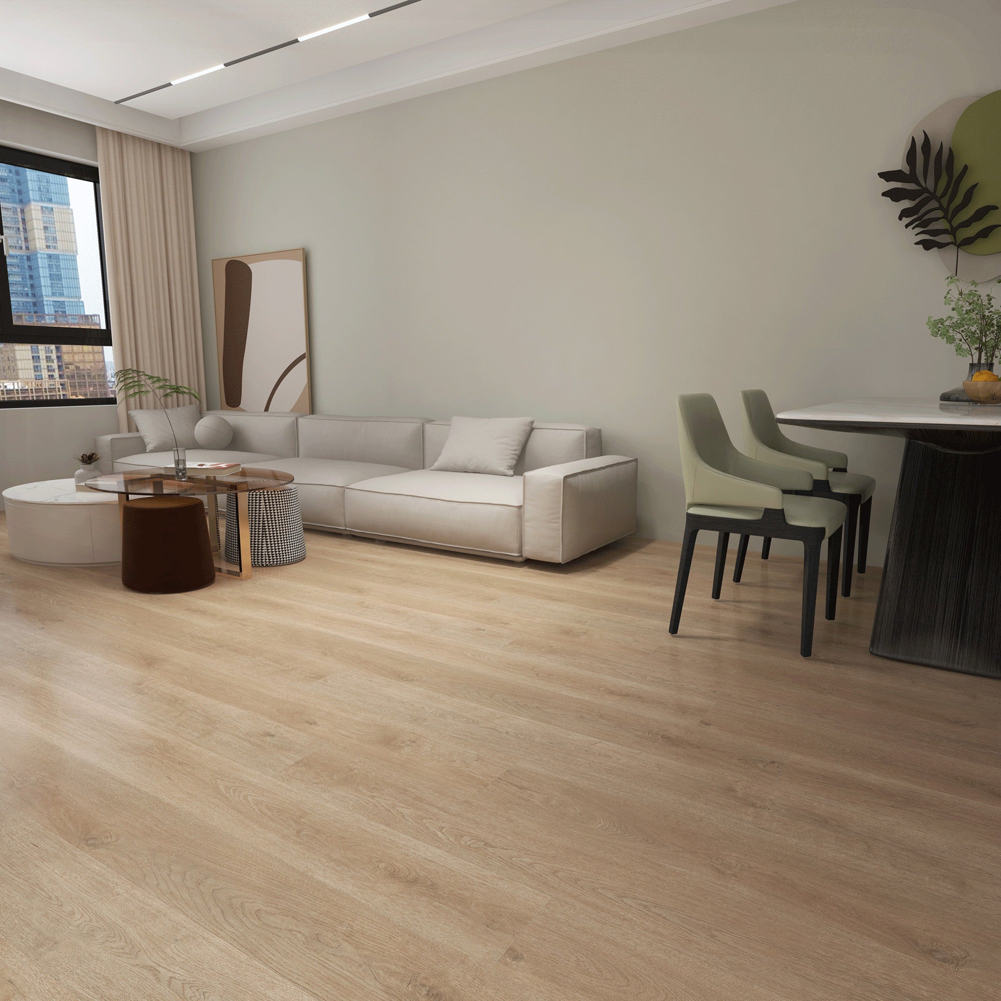 Whisper Woods Lite Cenote Hickory 9X60 Matte Rigid Core Luxury