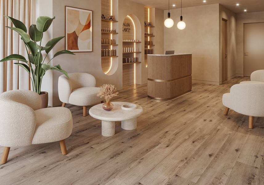 Iris 8mm Carmel Coast 9X60 Matte Rigid Core Luxury Vinyl Plank