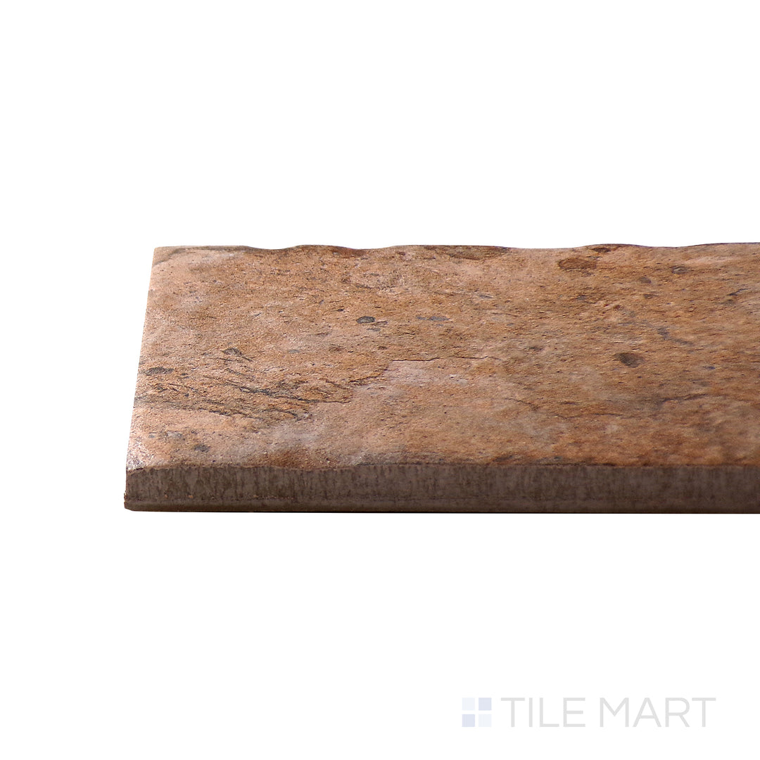 Angled corner view of the 4X8 CHICAGO tile, made from durable stone.